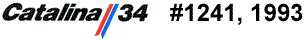 Catalina 34   #1241, 1993